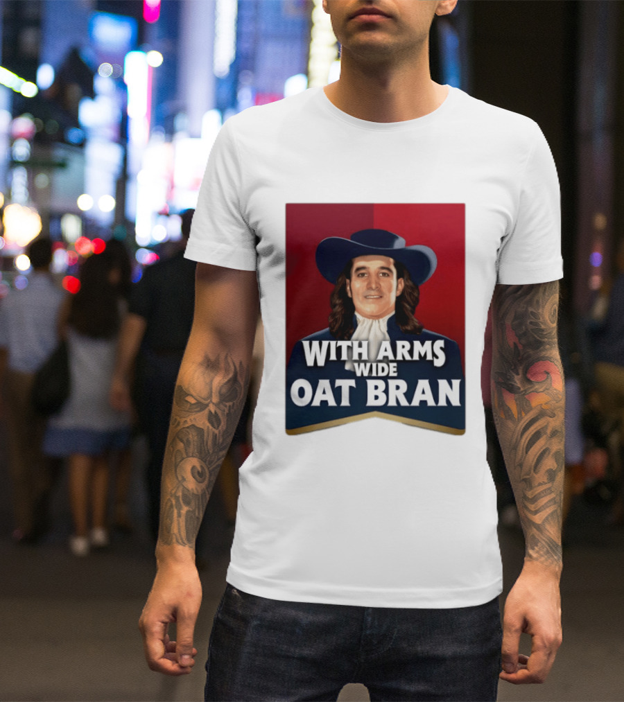 With Arms Wide Oat Bran Quaker T-Shirt