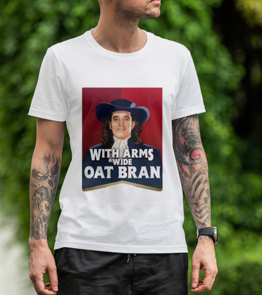 With Arms Wide Oat Bran Quaker T-Shirt