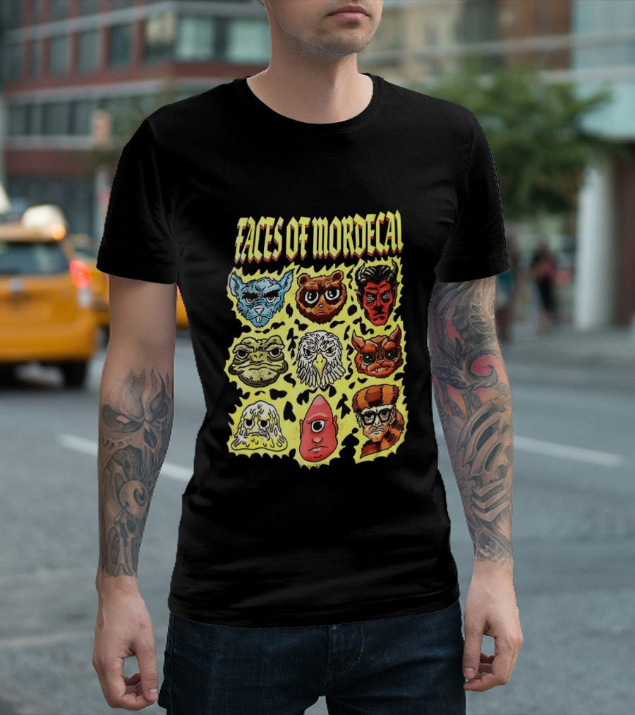 Faces Of Mordecai Dungeon Crawler Carl Compilation T-Shirt