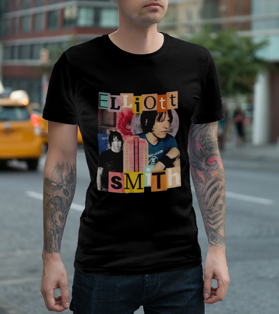 Elliott Smith Past And Present Music Lover College Aesthetic T-Shirt