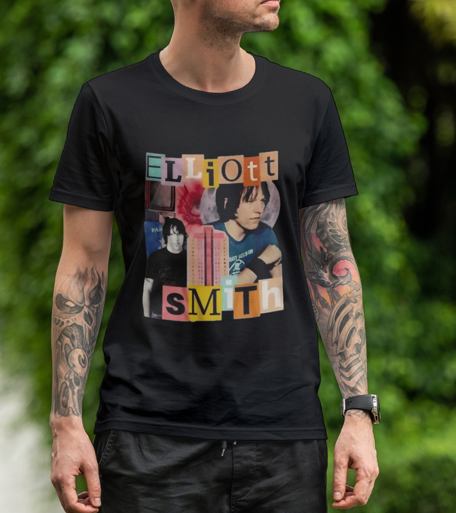Elliott Smith Past And Present Music Lover College Aesthetic T-Shirt