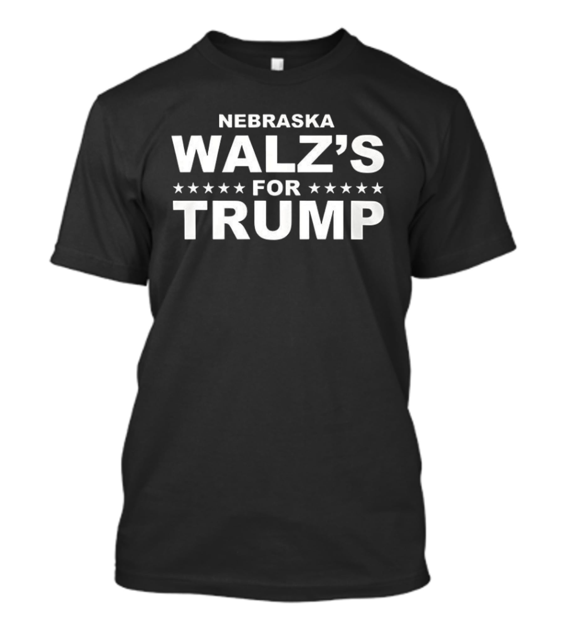 Nebraska Walz's Supporting Trump With Stars T-Shirt