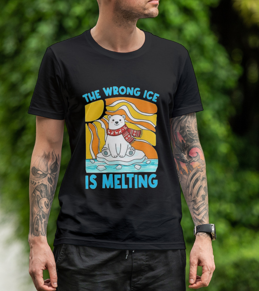 The Wrong Ice Is Melting Polar Bear Abolish ICE T-Shirt