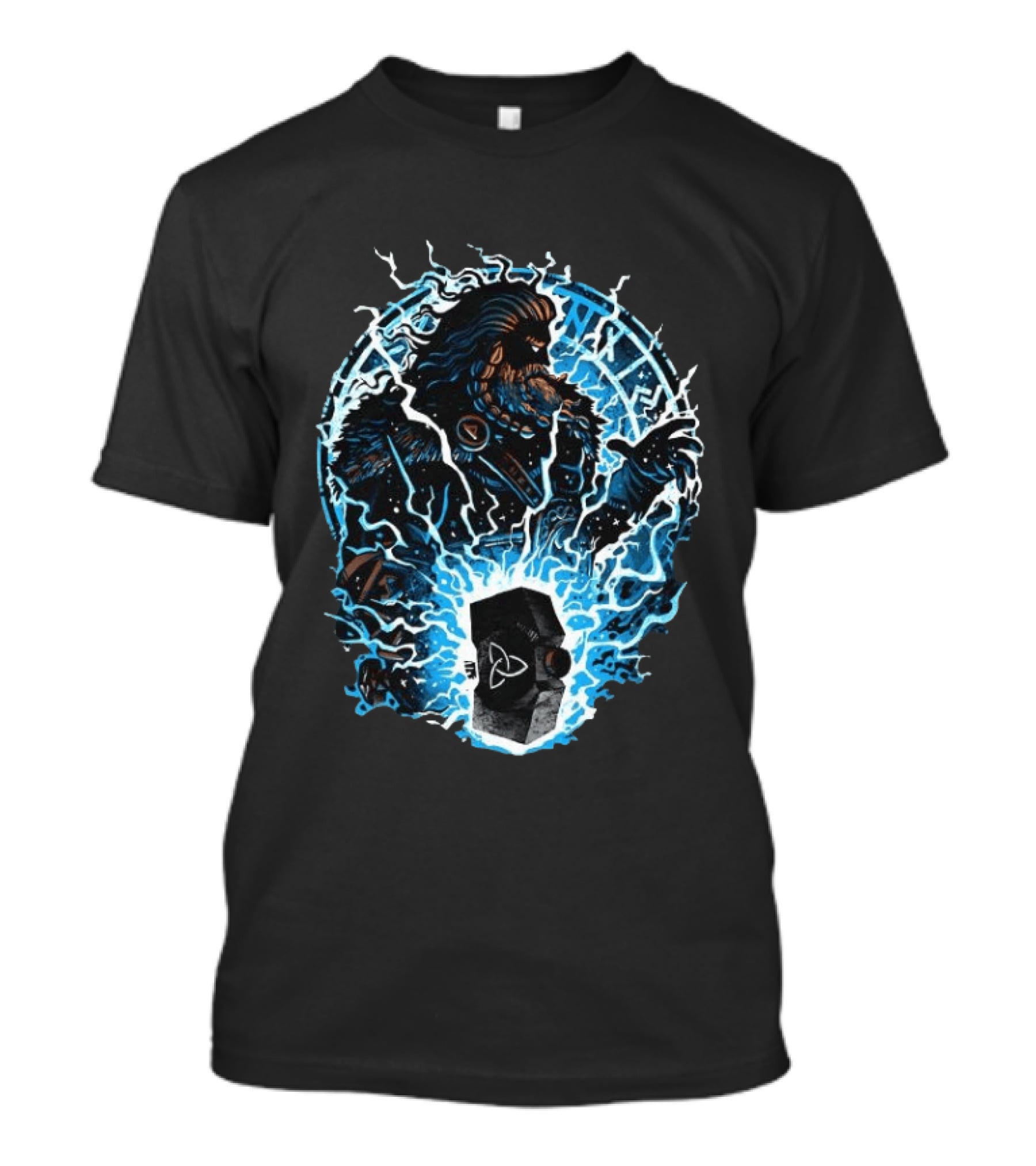 Thor Norse God Of Thunder Mjolnir Lightning Power Norse Mythology T-Shirt
