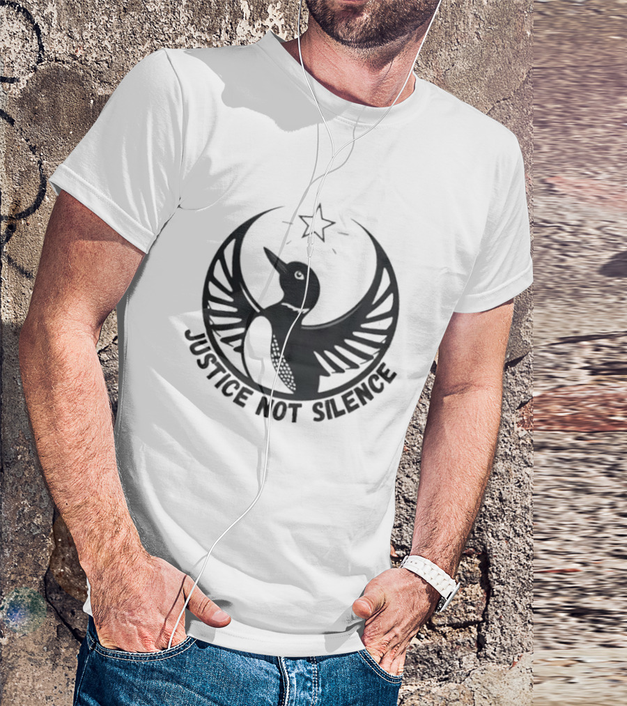 Justice Not Silence Minnesota Rebel Alliance Star Bird T-Shirt