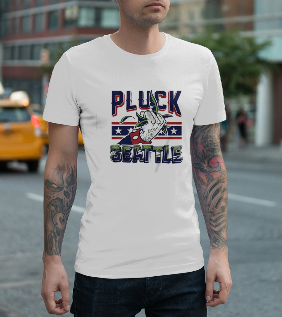 New England Patriots Pluck Seattle Matchup Stars And Stripes T-Shirt