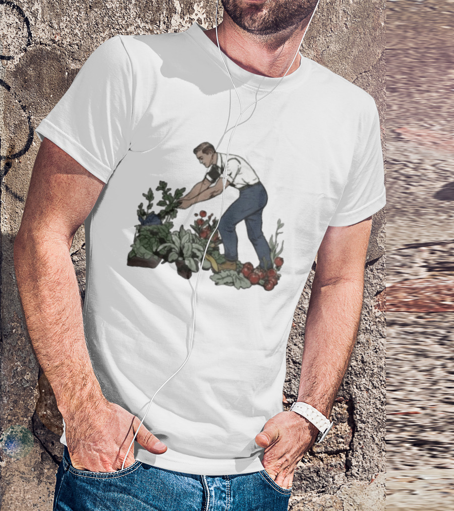 Alexander Skarsgard Gardening Vegetables Scene SNL T-Shirt