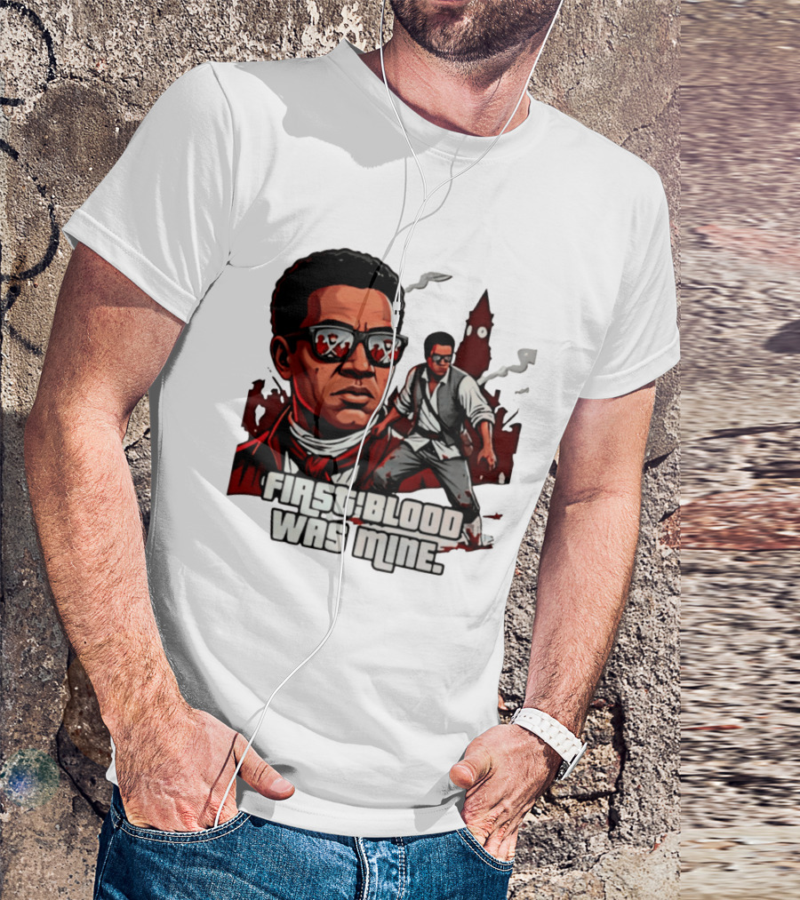 First Blood Was Mine Cool Character Action Scene T-Shirt