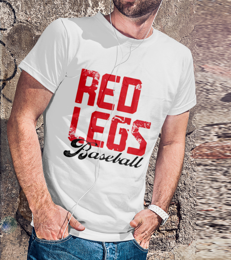 Redlegs OKI Baseball Red Stacked T-Shirt