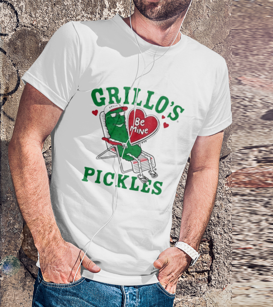 Grillo's Pickles Be Mine Valentine T-Shirt