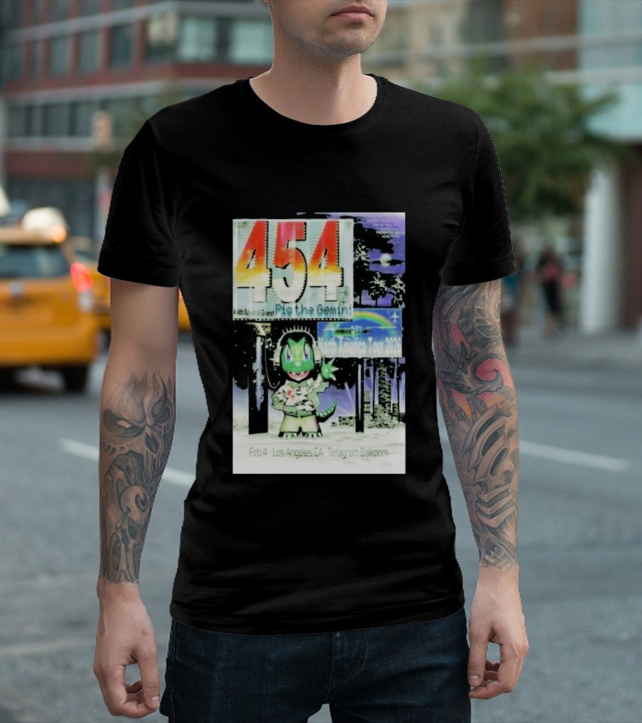 454 Pig The Gemini North America Tour 2026 Los Angeles Teragram Ballroom Feb 4 T-Shirt