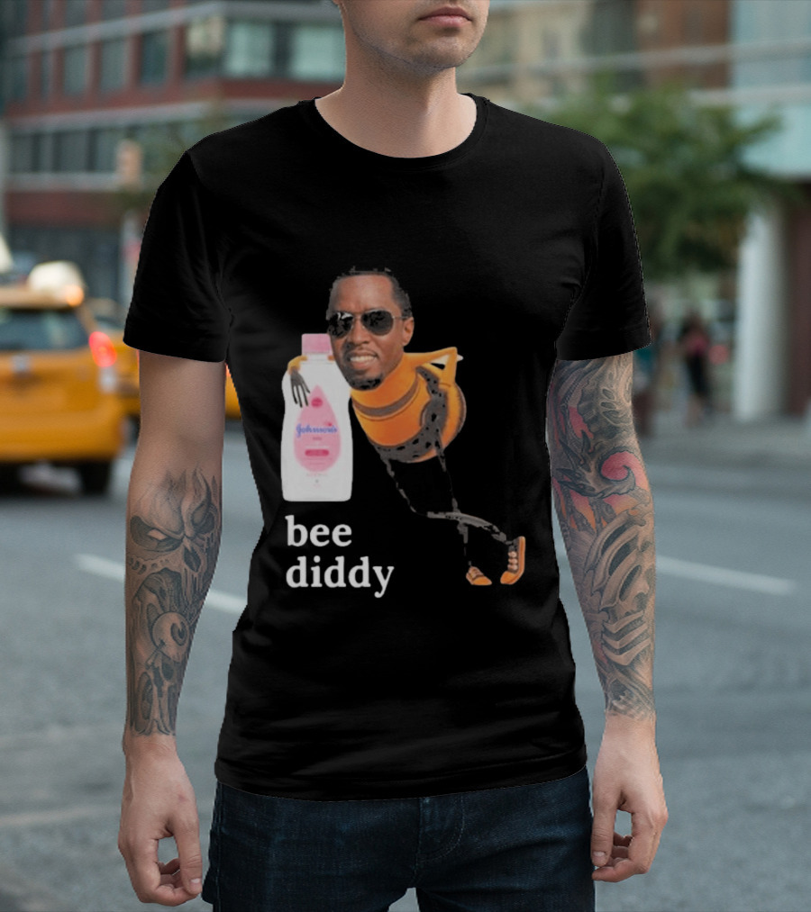 Bee Diddy Sean Combs Baby Oil Johnson's T-Shirt