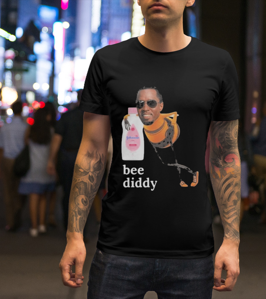 Bee Diddy Sean Combs Baby Oil Johnson's T-Shirt