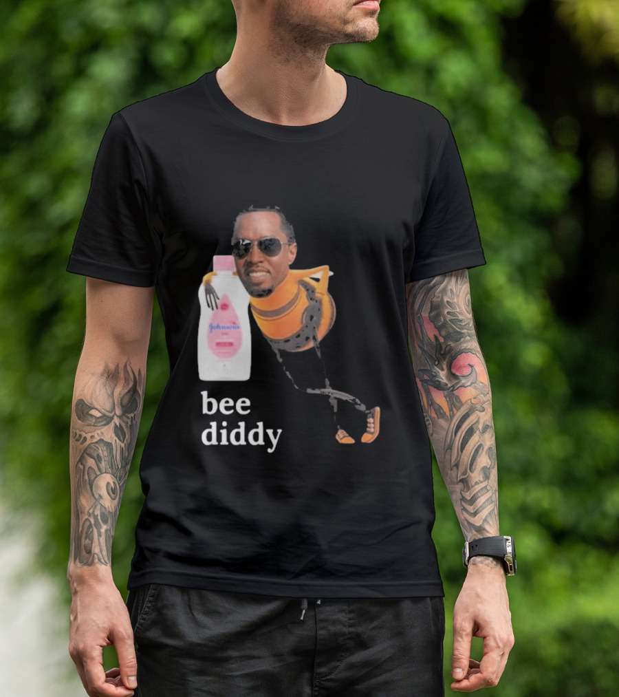 Bee Diddy Sean Combs Baby Oil Johnson's T-Shirt