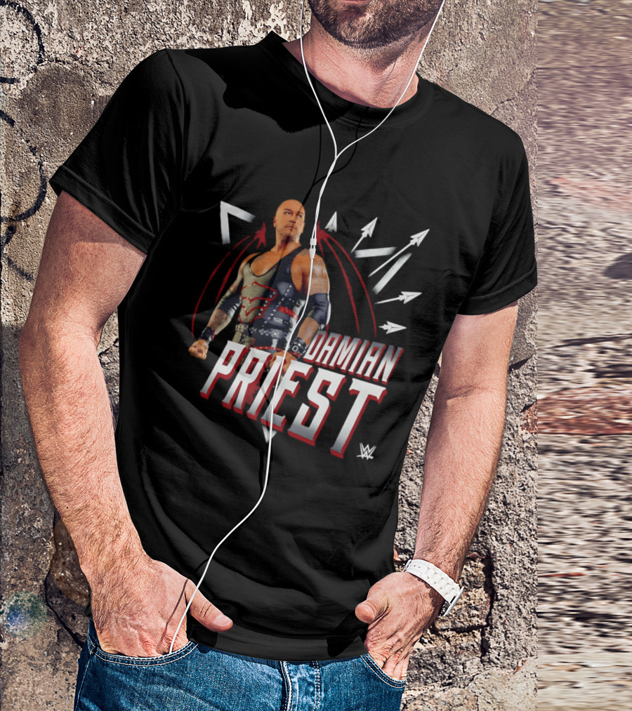 Damian Priest WWE Warrior With Wings Arrows T-Shirt