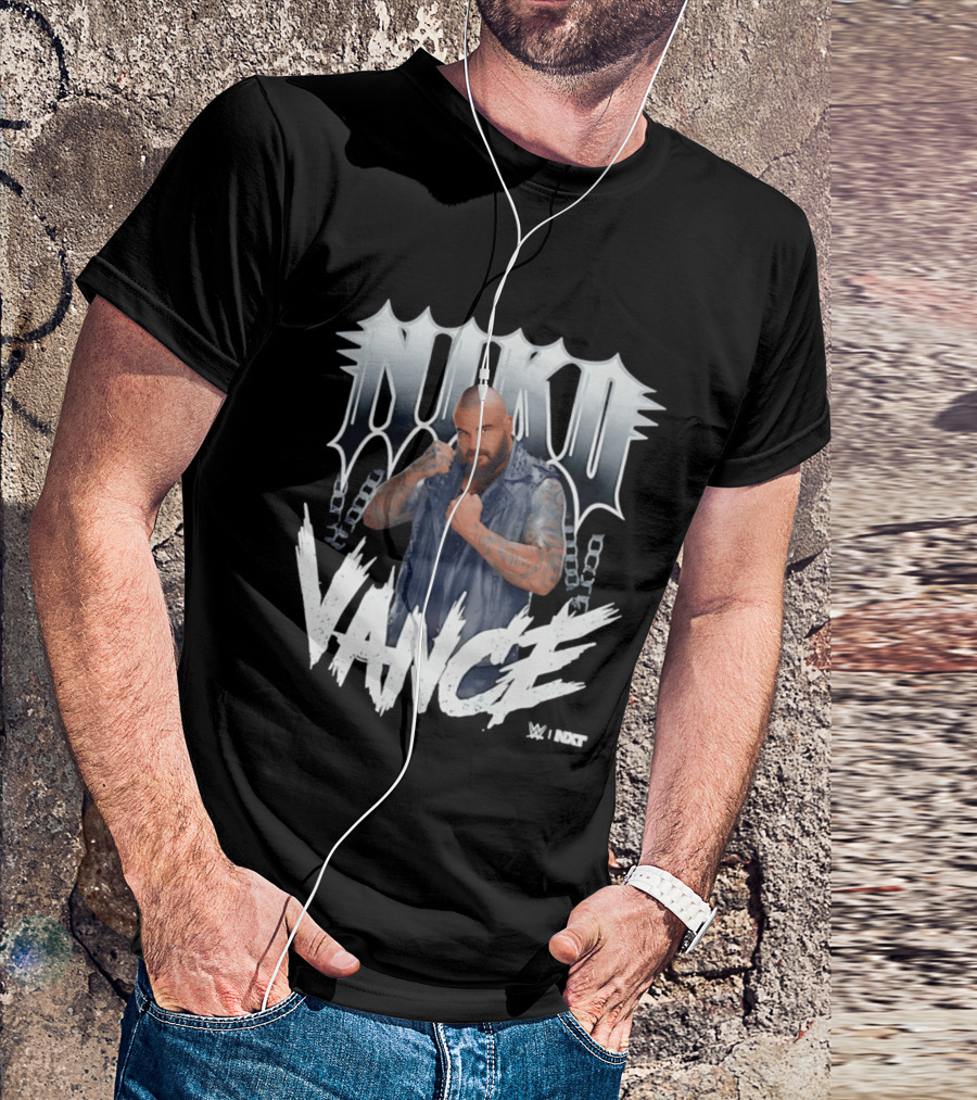 Niko Vance WWE NXT Spikes Chains Tattoo T-Shirt