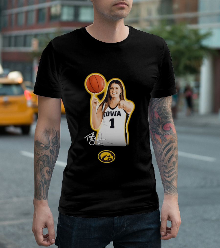 Taylor Stremlow Iowa Hawkeyes Basketball #1 T-Shirt