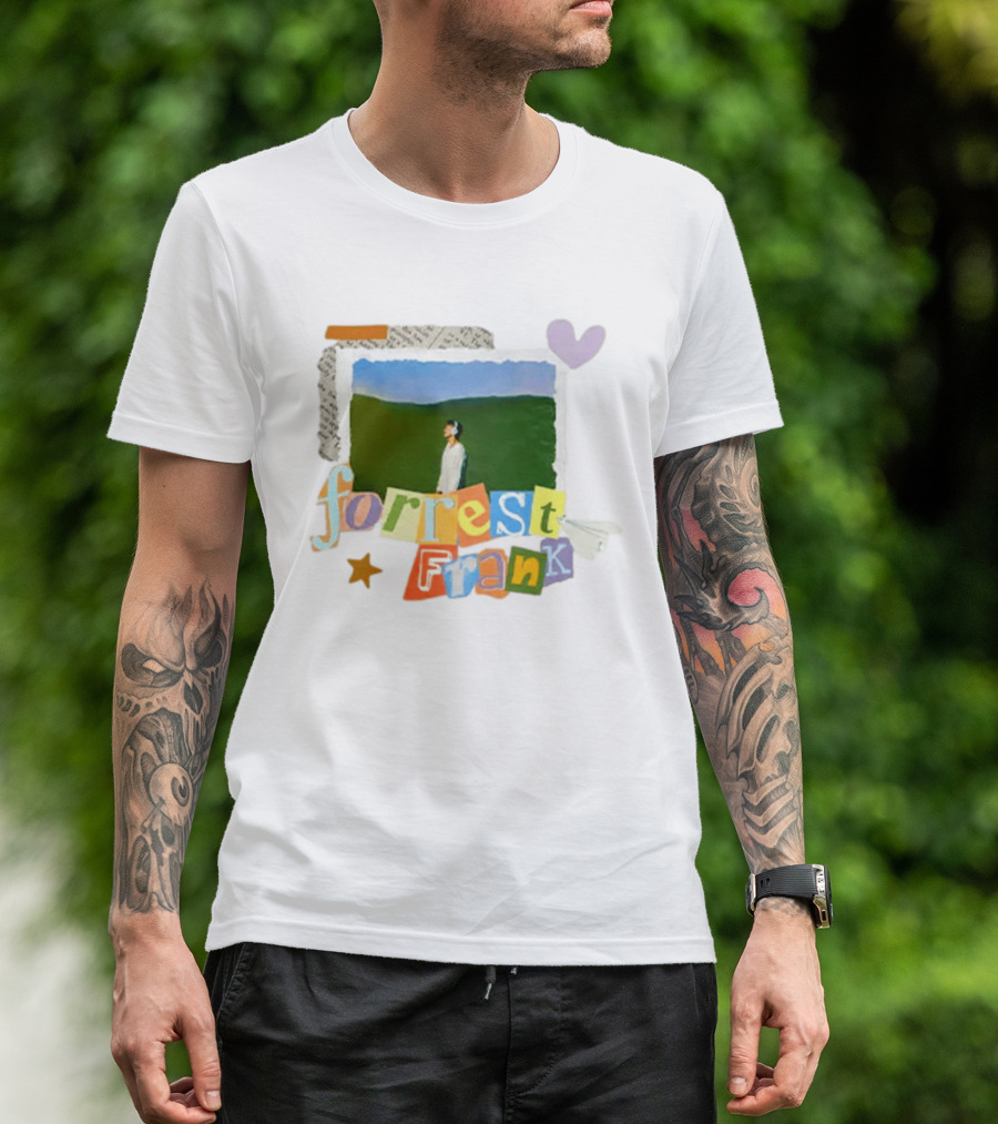 Forrest Frank Collage Style Pastel Colors With Nature T-Shirt