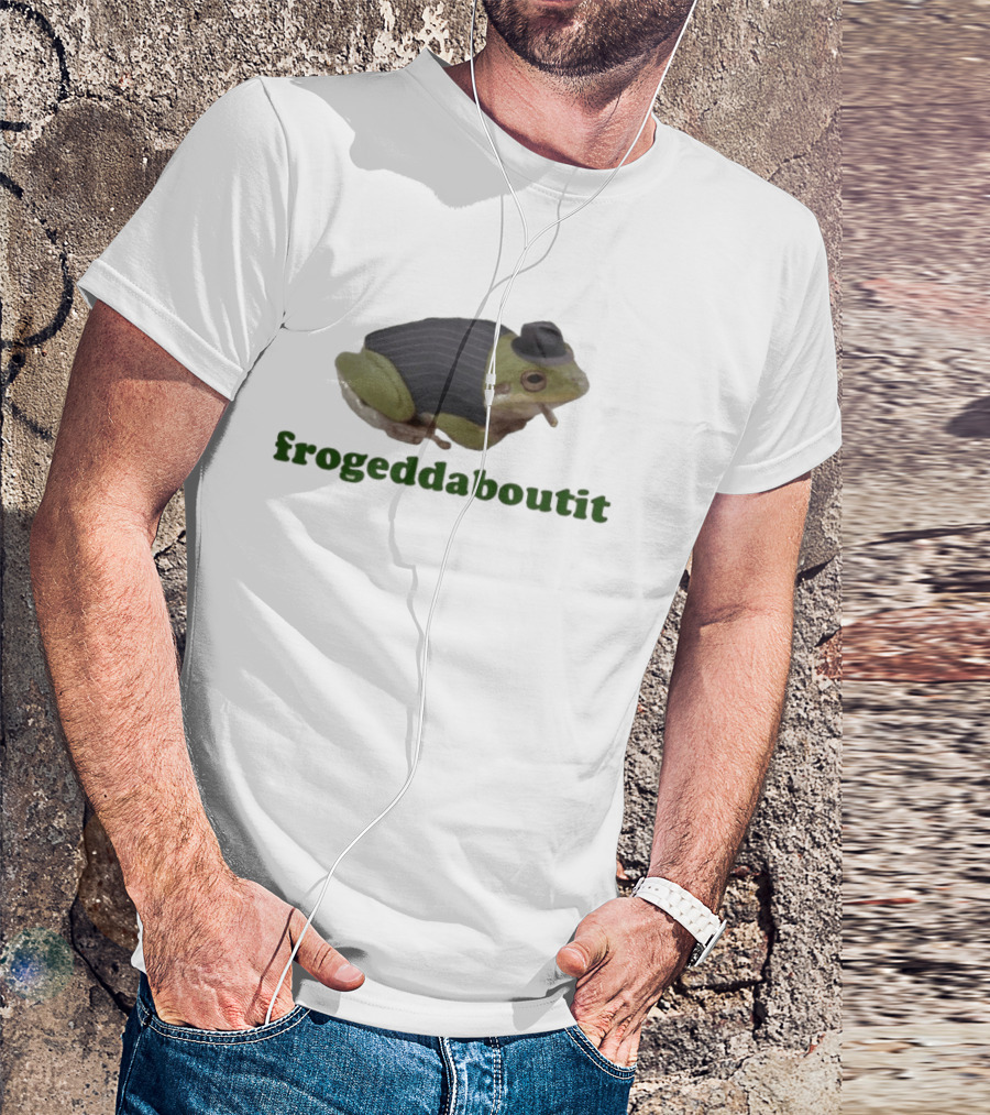Frogeddaboutit Frog In Suit And Hat T-Shirt