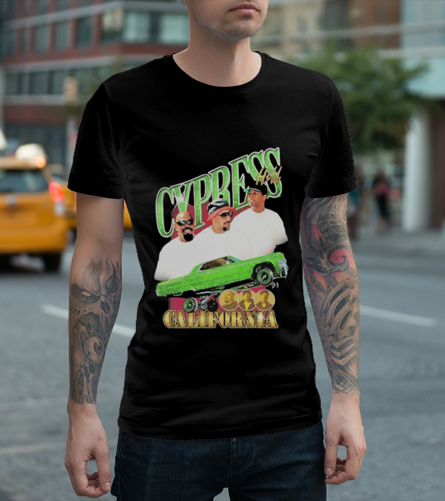 Cypress Hill California Lowrider Urban Style Hip Hop T-Shirt