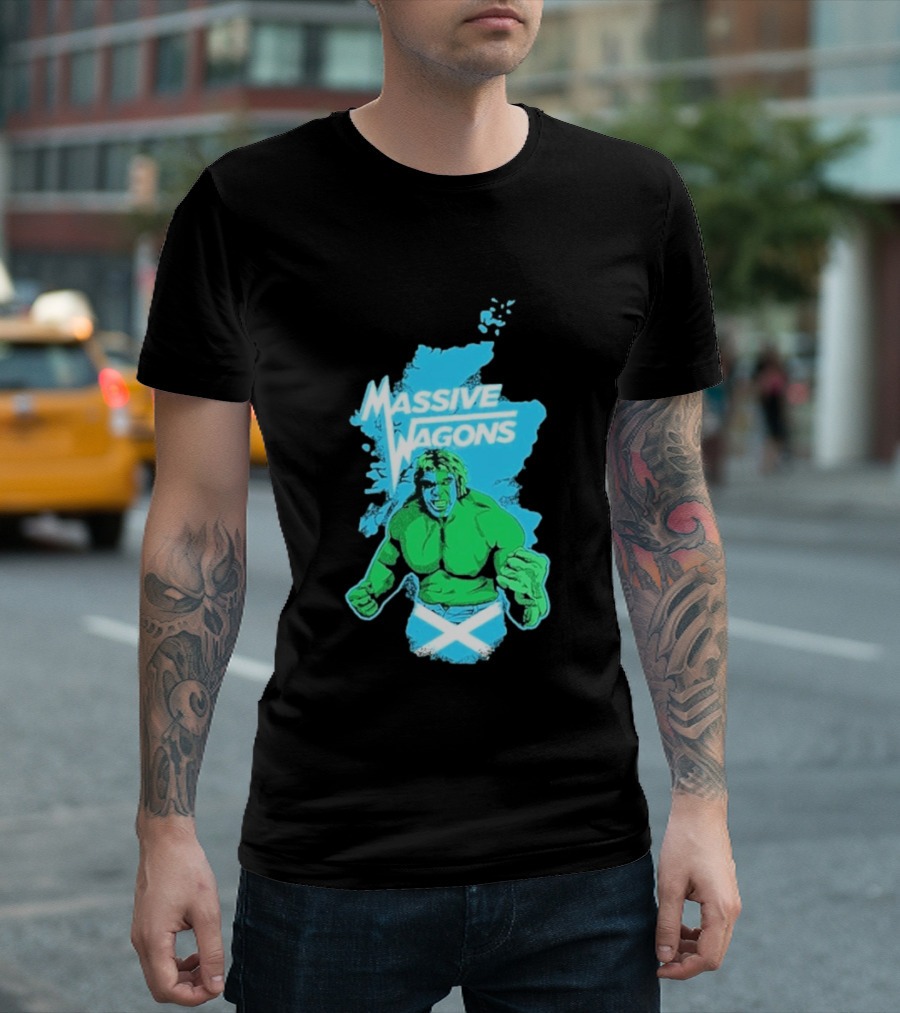 Massive Wagons Hulk Scotland With Map T-Shirt