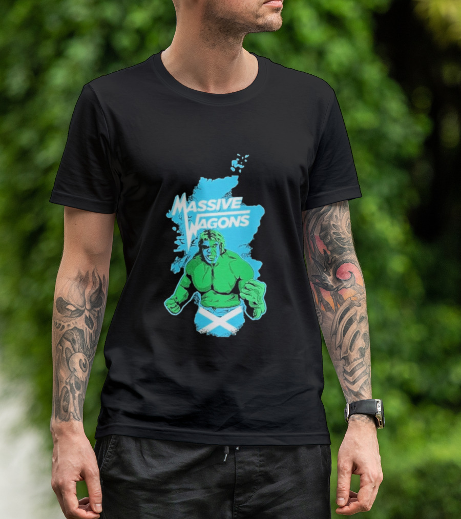 Massive Wagons Hulk Scotland With Map T-Shirt
