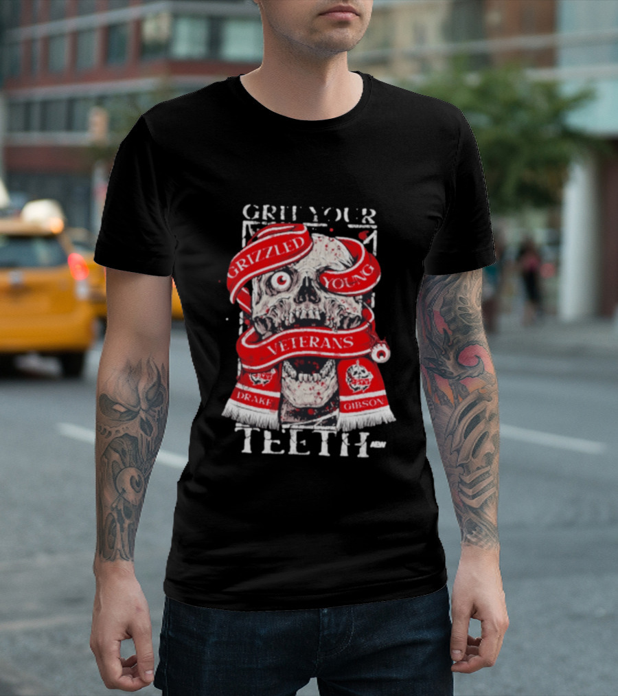 Grizzled Young Veterans Grit Your Teeth Drake Gibson T-Shirt