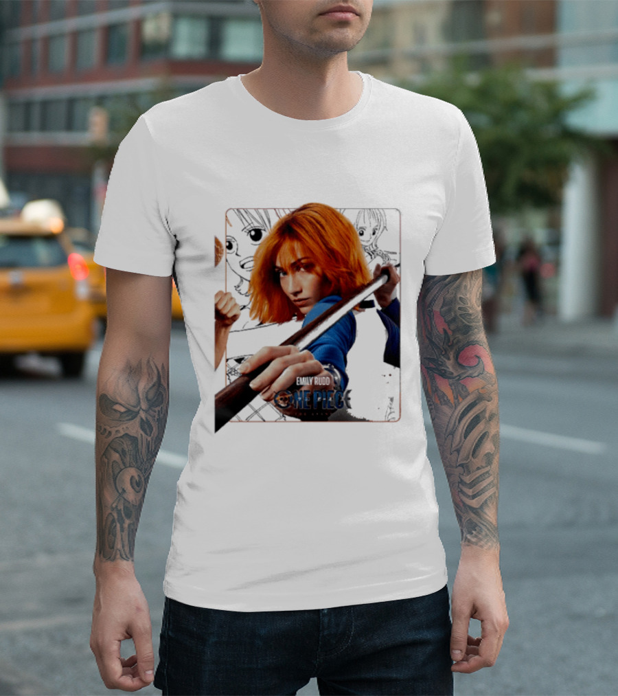 One Piece Live Action Emily Rudd As Nami Grand Line Adventure T-Shirt