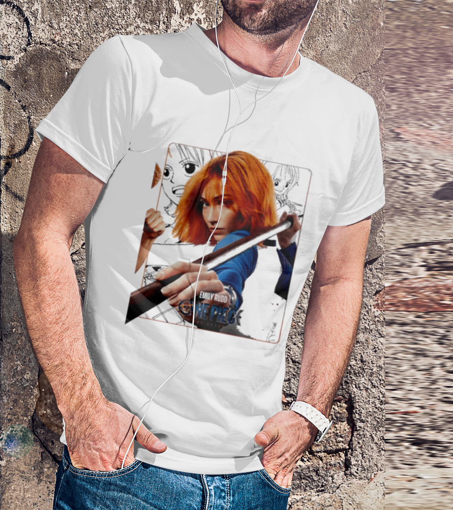 One Piece Live Action Emily Rudd As Nami Grand Line Adventure T-Shirt