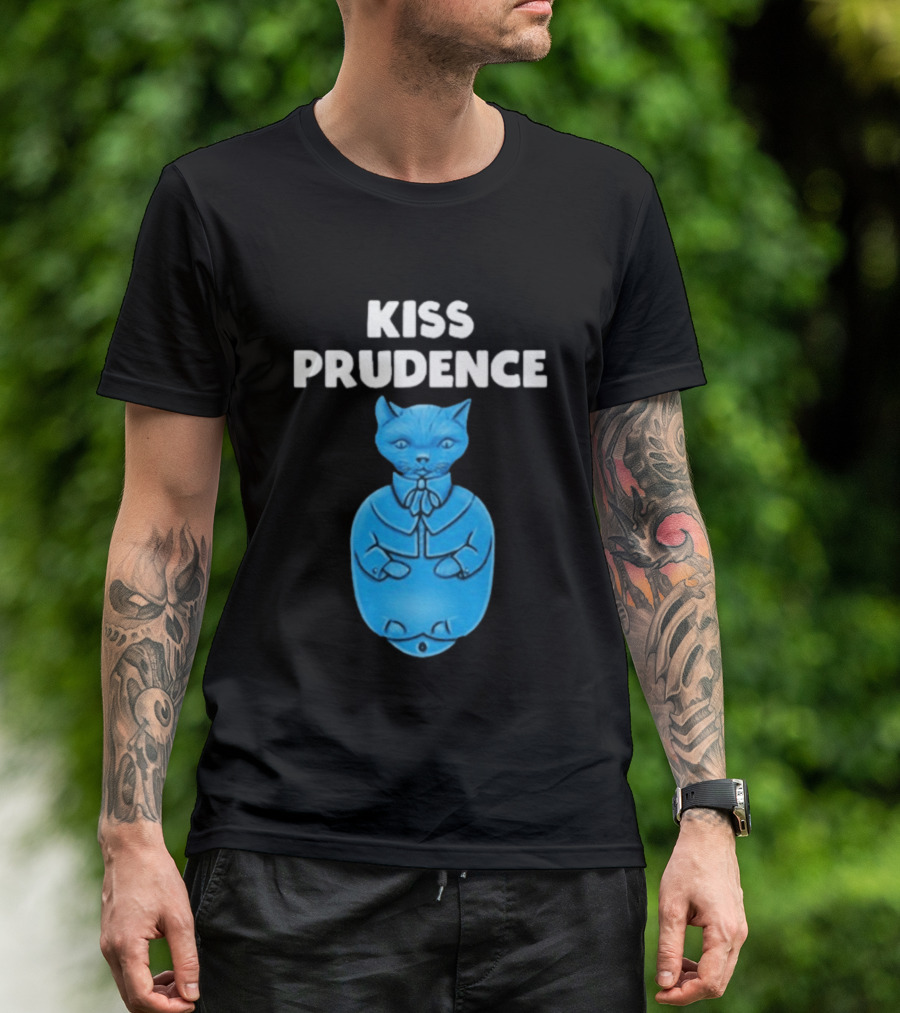Kiss Prudence Happytoast Cat Blue T-Shirt