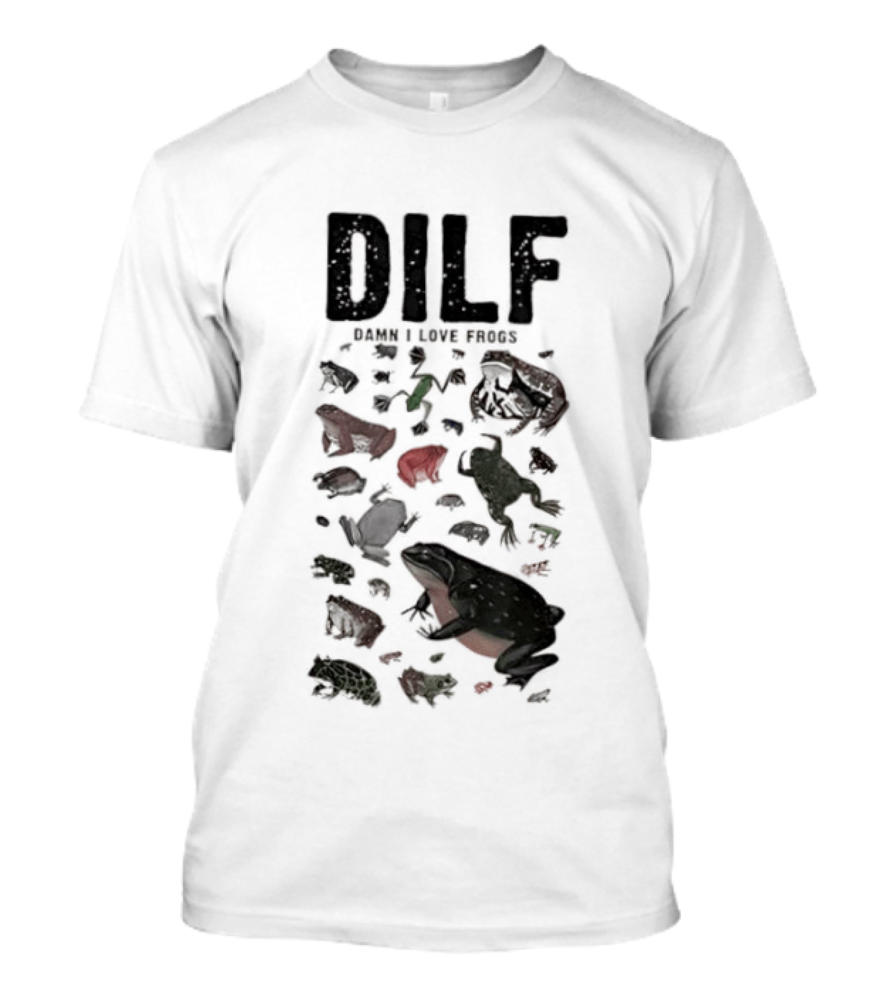 DILF Damn I Love Frogs Amphibian Lovers T-Shirt