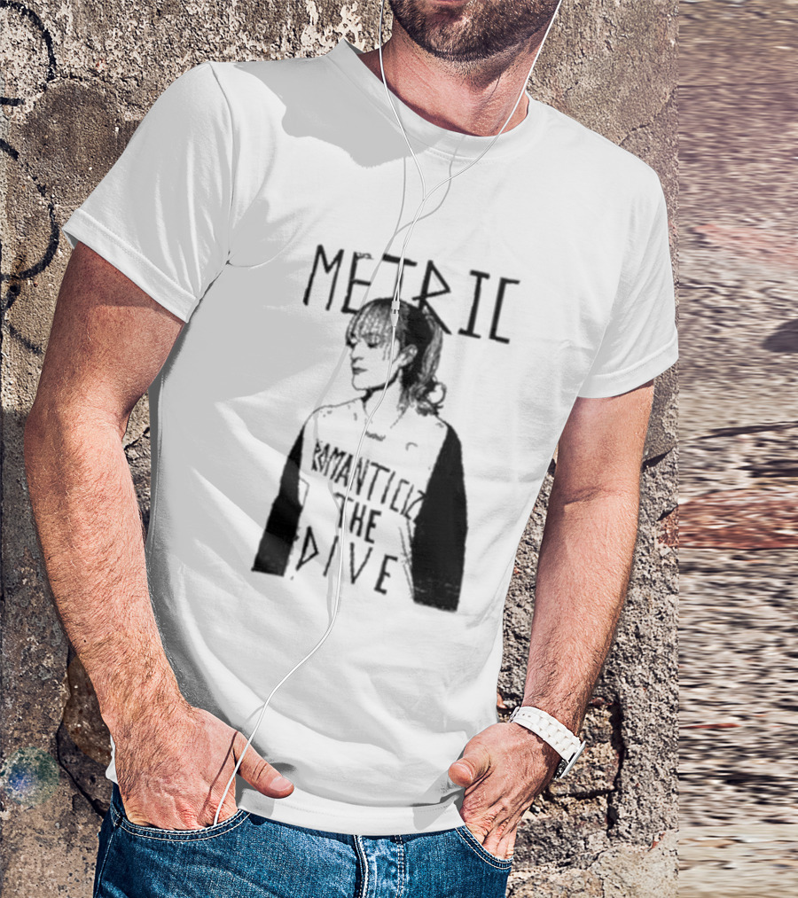 Metric Romanticize The Dive Bold Black And White T-Shirt