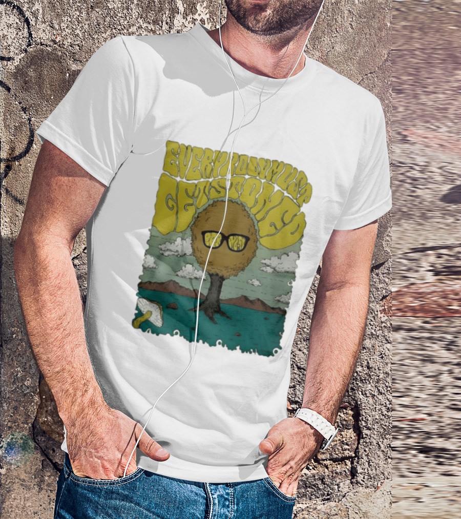 Everybody Must Get Stoned Bob Dylan Psychedelic Mushroom T-Shirt