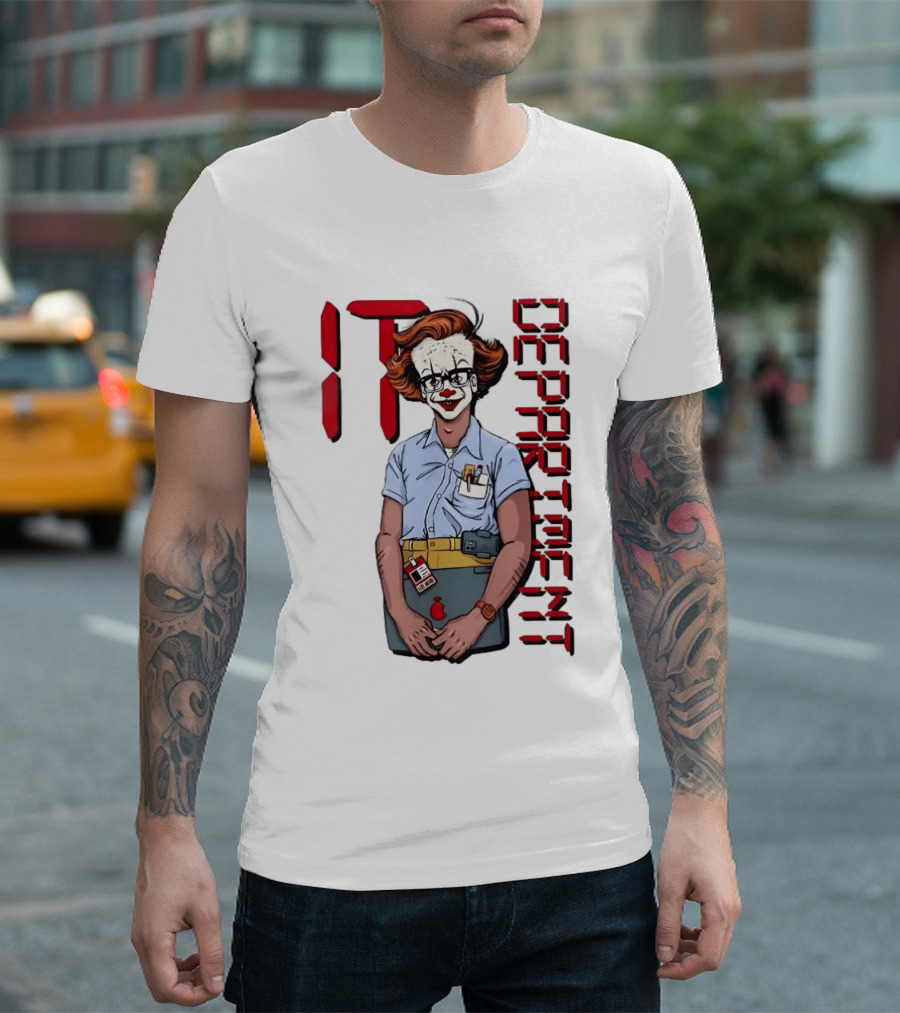 Pennywise IT Department Nerd Humor T-Shirt
