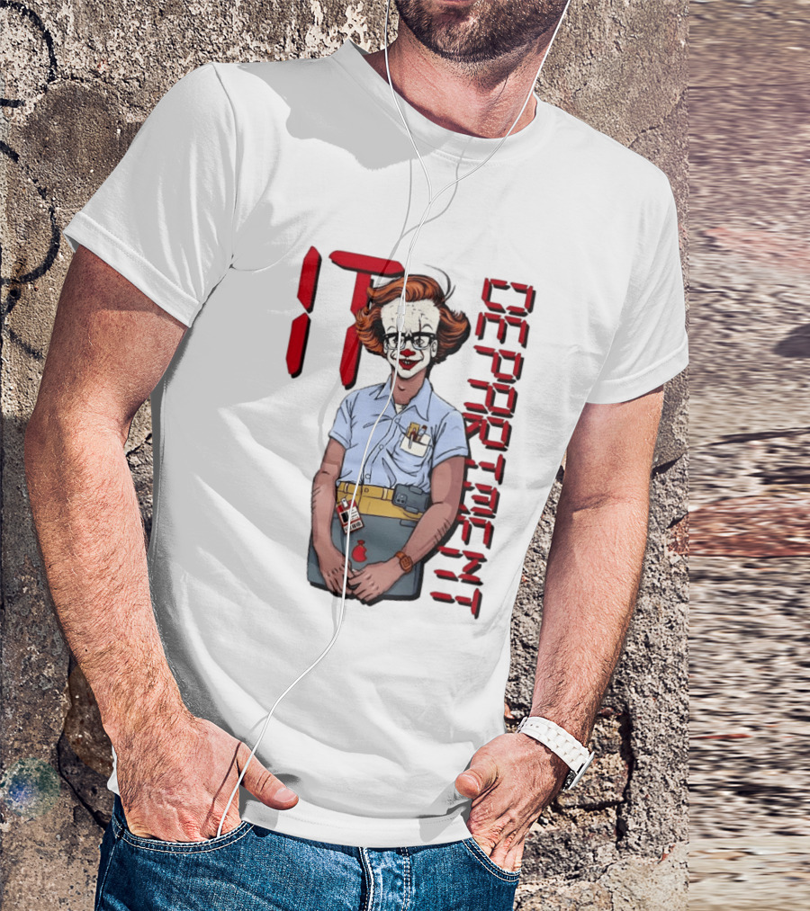 Pennywise IT Department Nerd Humor T-Shirt