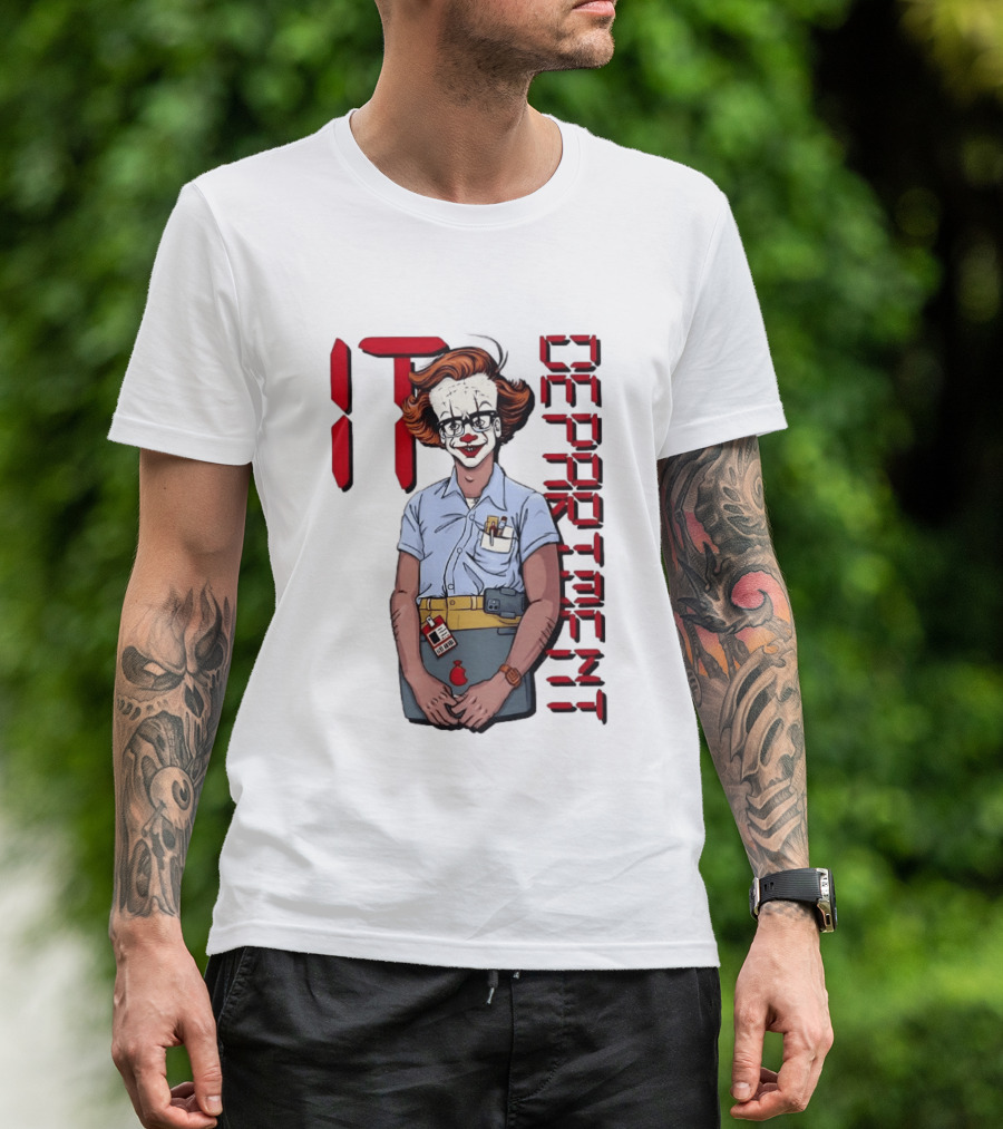 Pennywise IT Department Nerd Humor T-Shirt