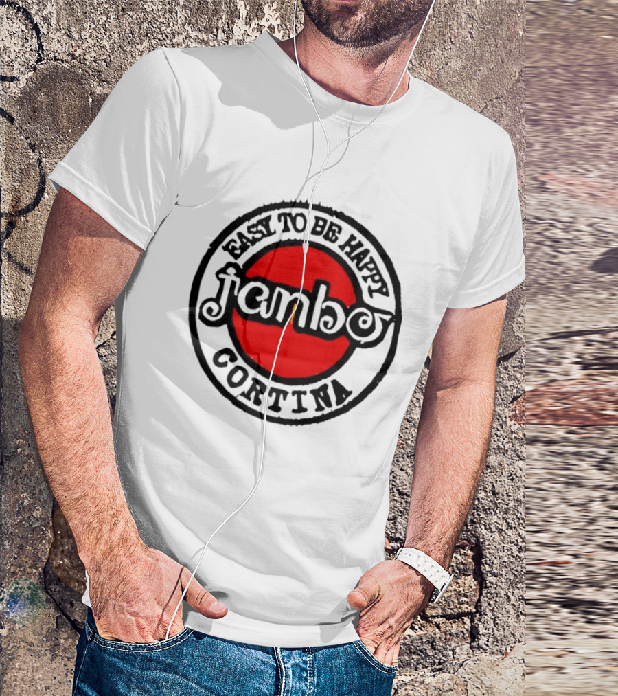 Janbo Easy To Be Happy Cortina Red Circle T-Shirt