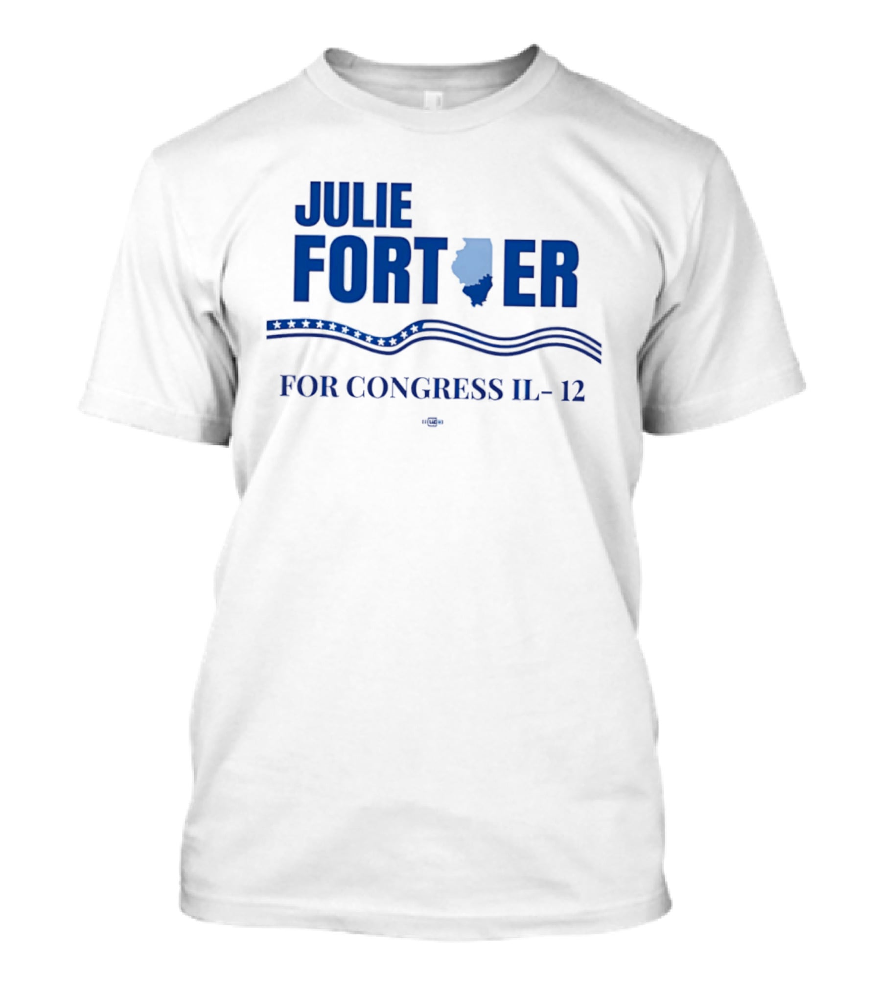 Julie Fortier For Congress IL 12 With Illinois State Map T-Shirt
