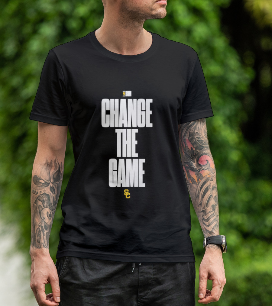 BHM Black History Month Change The Game USC Athletics T-Shirt