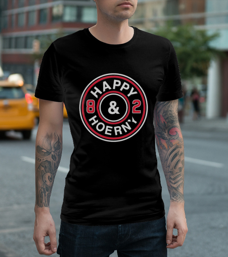 Happy Hoerny 82 Vintage Sports Inspired Circle T-Shirt