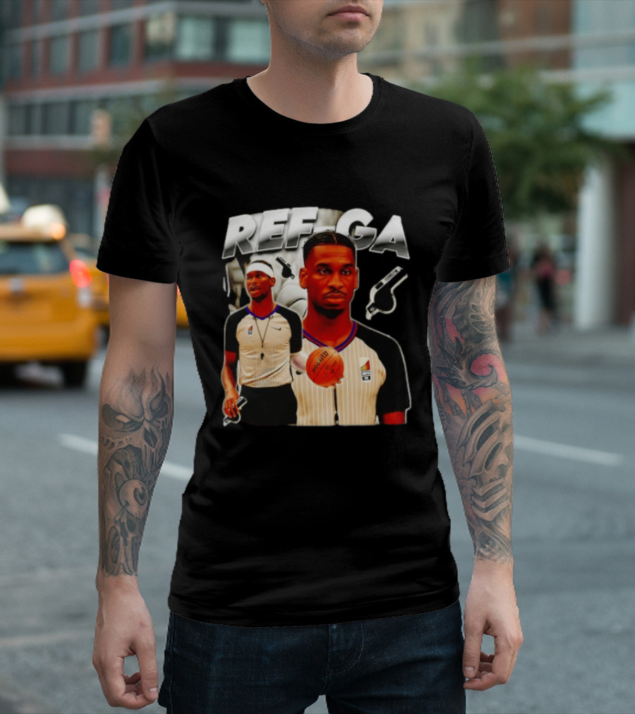 Shai Gilgeous Alexander Basketball Referee Whistle Court Game T-Shirt