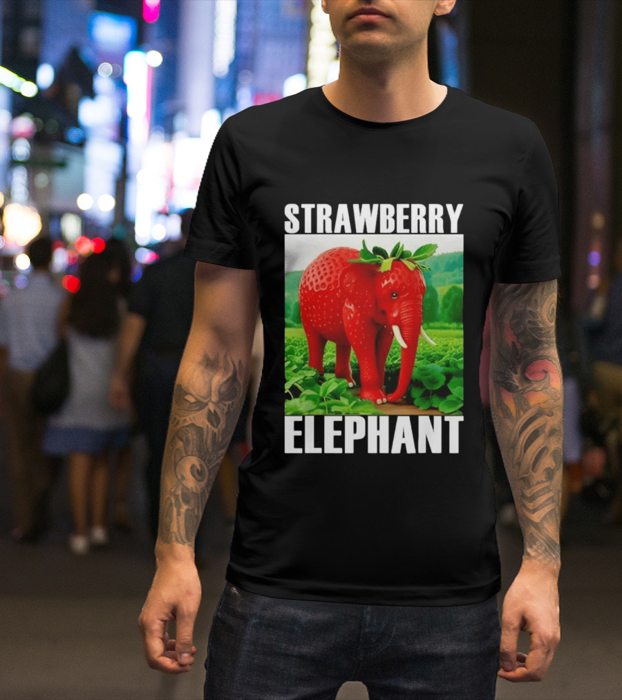 Strawberry Elephant Brainrot T-Shirt
