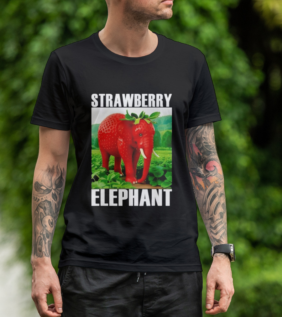 Strawberry Elephant Brainrot T-Shirt