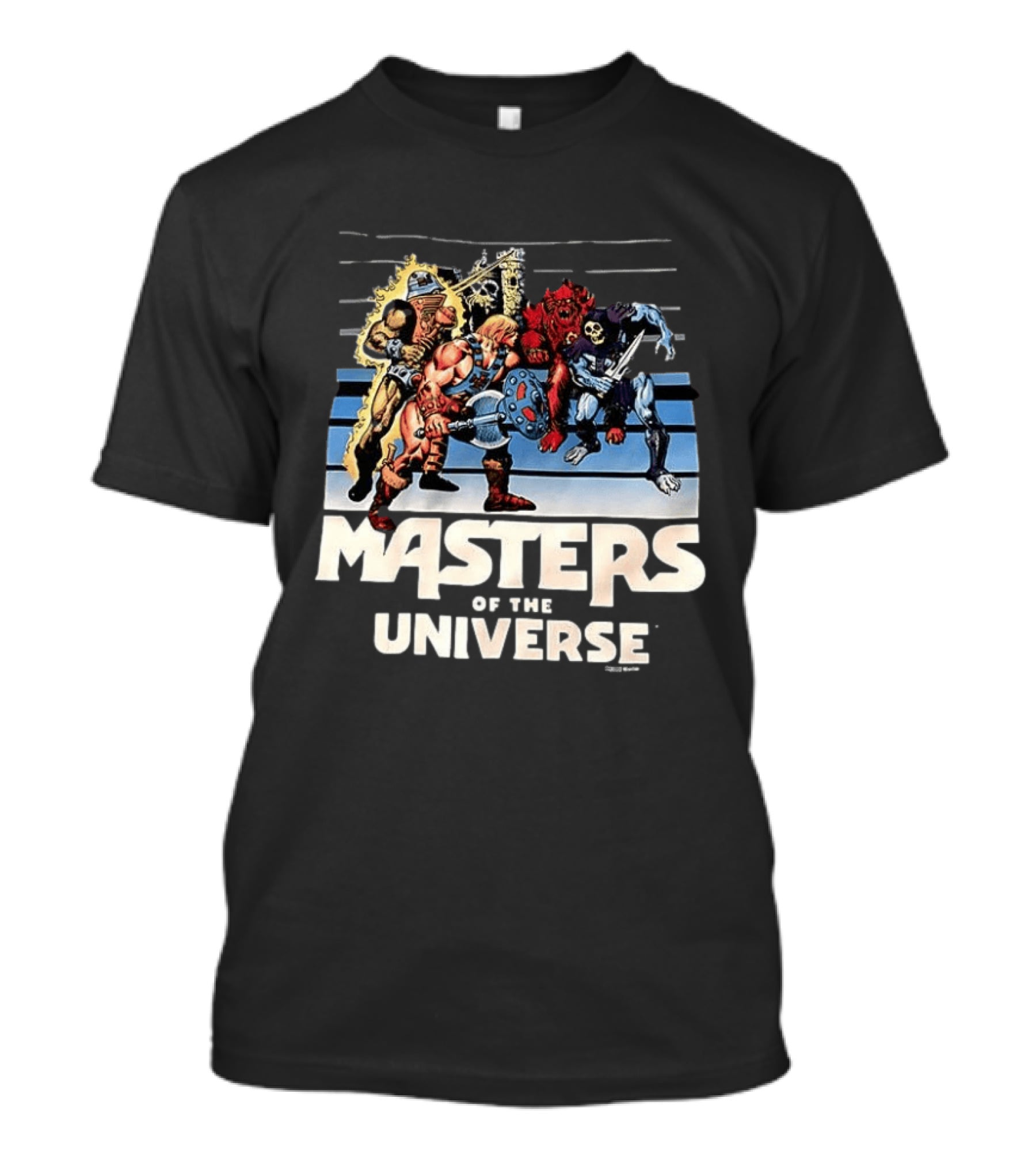 Masters Of The Universe He Man And Skeletor Battle Scene T-Shirt