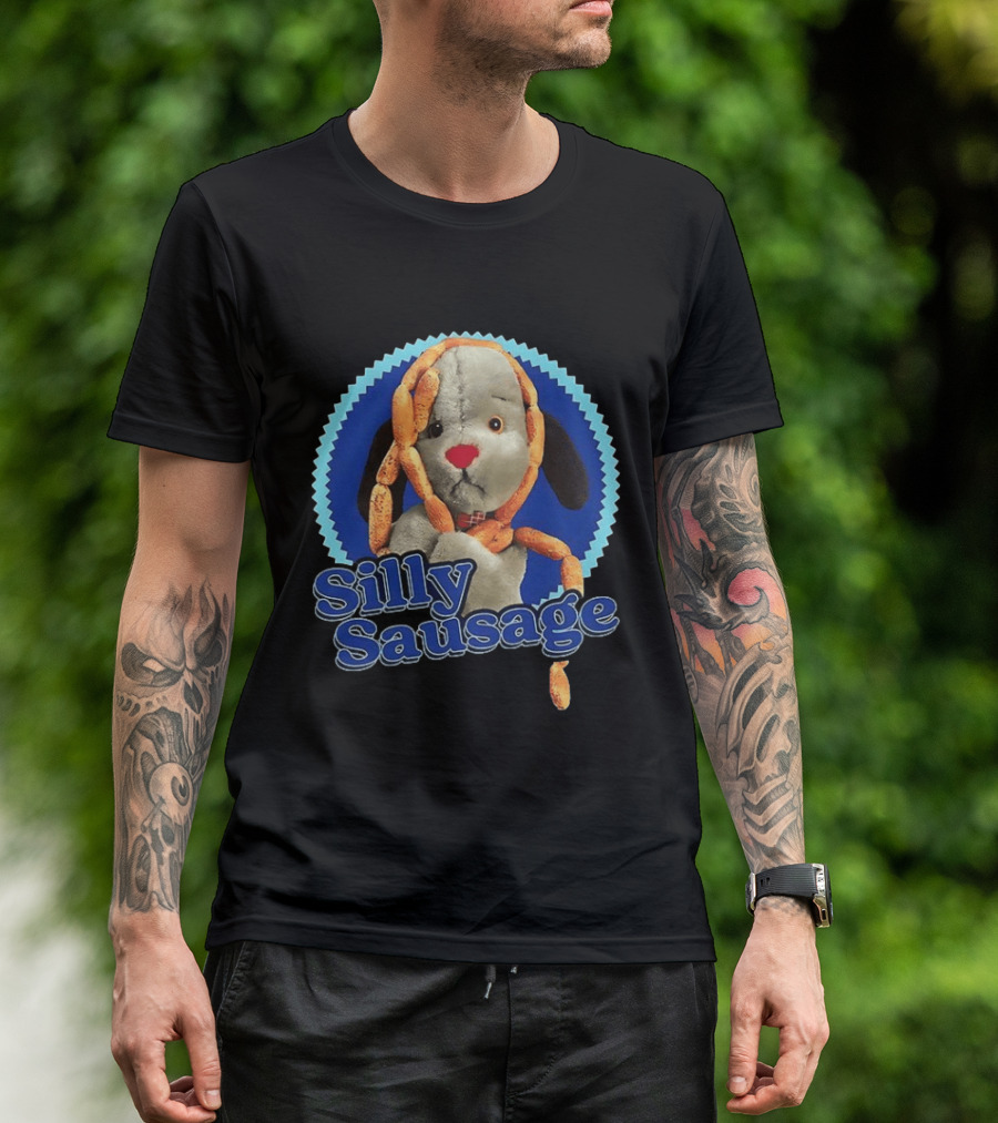 Silly Sausage Sooty Sweep Character Humor T-Shirt