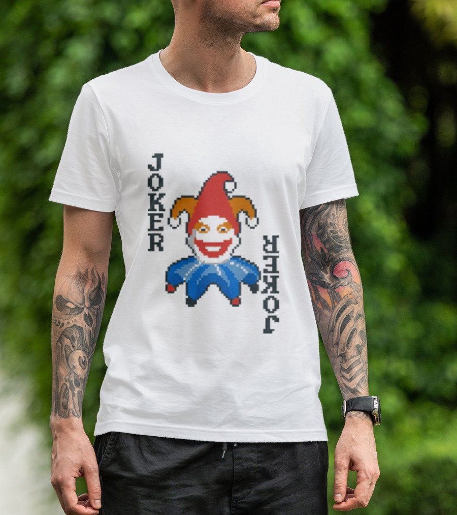 Balatro's Pixel Art Jimbo Jester Joker T-Shirt