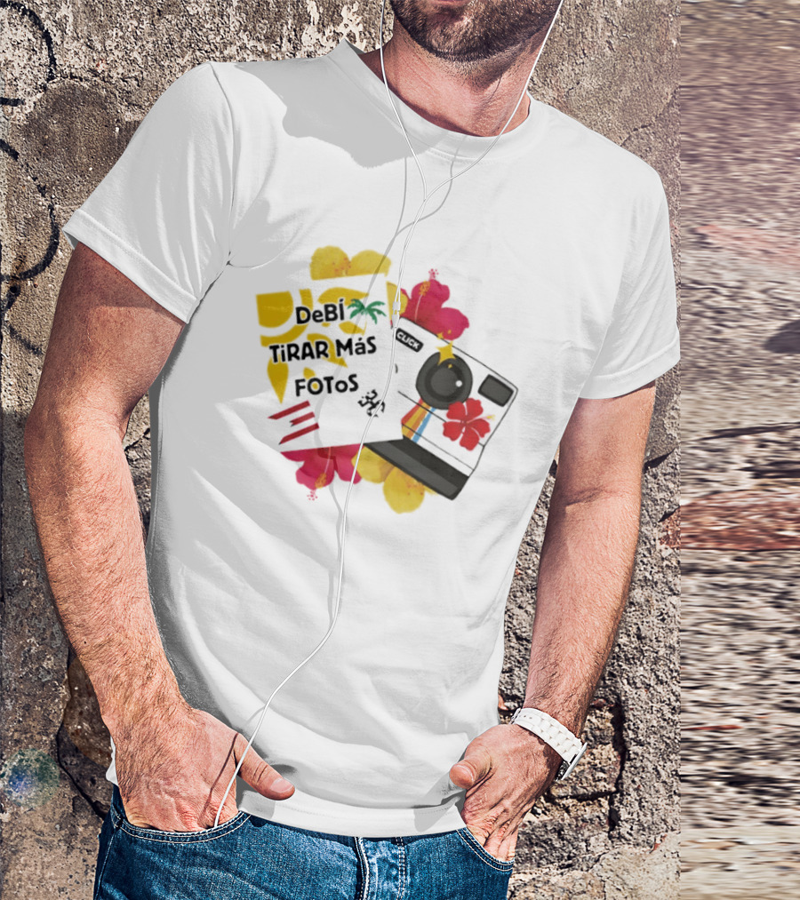 Debi Tirar Mas Fotos Camera Puerto Rico Hibiscus Tropical Blossom T-Shirt