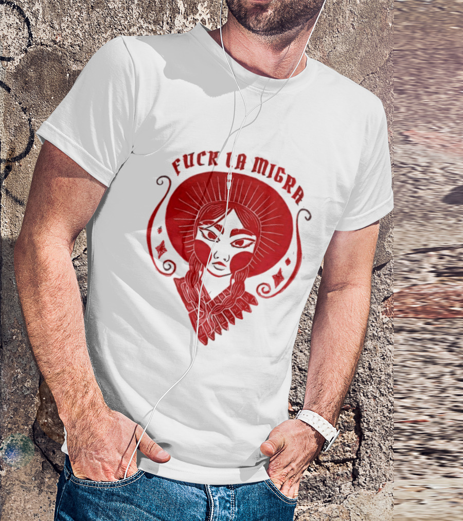 Fuck LA Migra Bold Red Empowerment T-Shirt