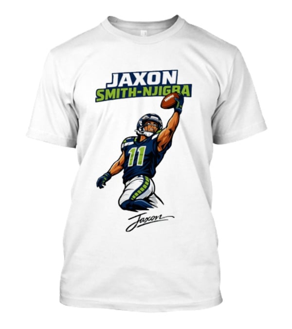 Jaxon Smith Njigba Seattle Football Catch Seahawks Number 11 T-Shirt