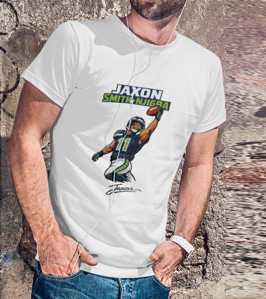 Jaxon Smith Njigba Seattle Football Catch Seahawks Number 11 T-Shirt